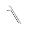 Cannucce biodegradabili con snodo incartate mm.5x24 nero pz.400