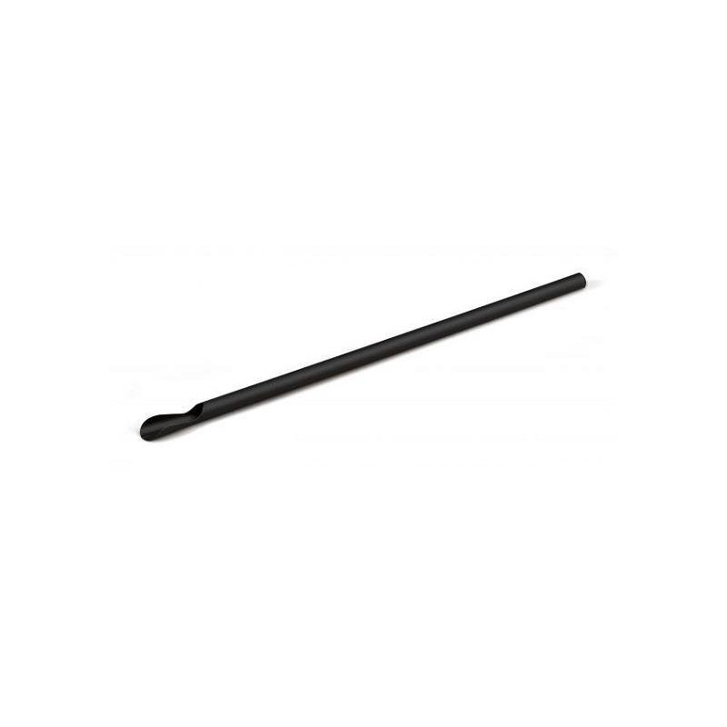 Cannucce biodegradabili a cucchi aio mm.6x21 nero pz.250
