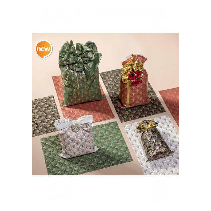 Sacchetto metallizzato cm.20x35 perlato pave