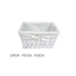 Cesto rettangolare foderato...