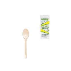 Cucchiaini plastica biodegradabile mater-bi pz.40 aristea