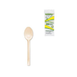 Cucchiai plastica biodegradabile mater-bi pz.20 aristea