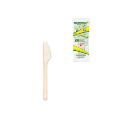 Coltelli plastica biodegradabile mater-bi pz.20 aristea