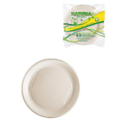 Piatti plastica biodegradabile mater-bi pz.25 piani aristea