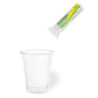 Bicchieri plastica biodegradabile pla trasparenti cc.200 pz.50 aristea
