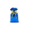 Sacchetto metallizzato cm.10x15 tinta unita blu