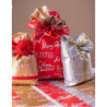Sacchetto metallizzato cm.15x25 perlato merry xmas