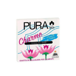 Pura tovaglioli charme 2 veli cm.38x38 pz.40 punto a punto bianchi