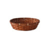Cesto ovale con manici cen01197 cm.30x25x7 bambu 