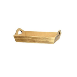 Cassetta legno marrone cm.36x27x 6 art.casl2450