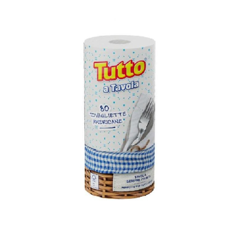 Tutto tenderly tovaglietta rotolo 80 strappi cm.32x46