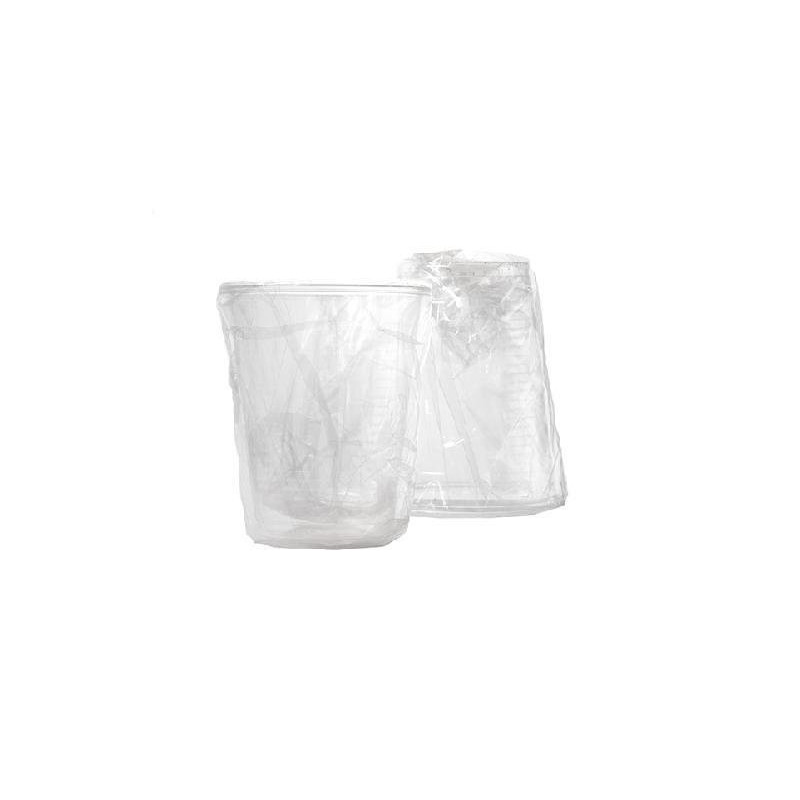 Bicchieri plastica biodegradabile pla cc.200 imbustato singolarmente
