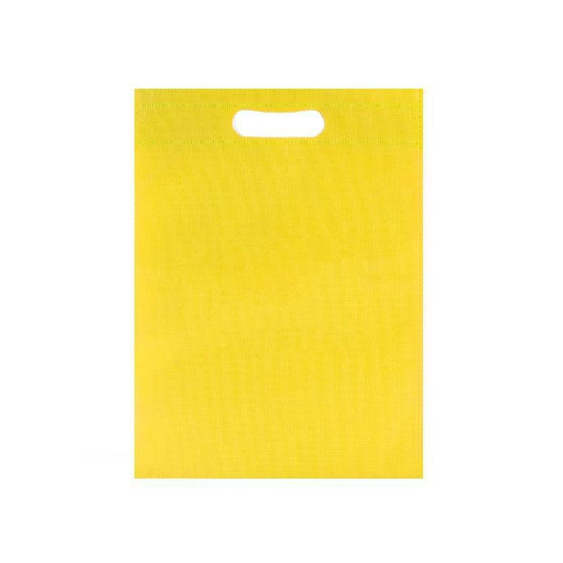 Shopper bio/compost cm.40+10x60 manico asola giallo