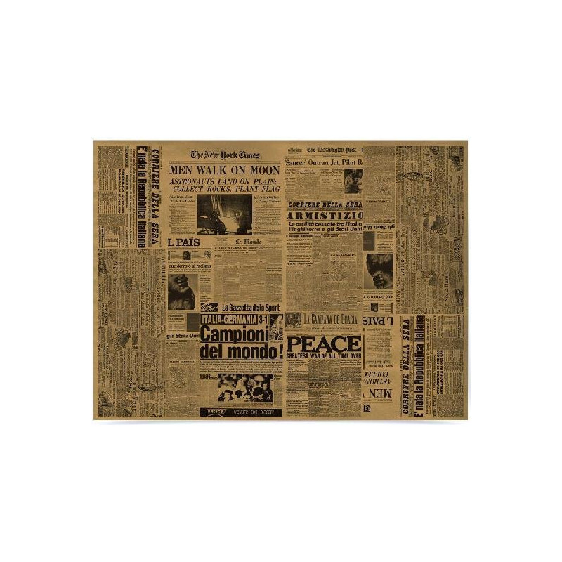 Tovaglia carta paglia stampa giornale cm.30x40 pz.500