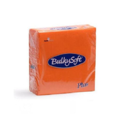 Bulky soft tovaglioli 2 veli cm.38x38 plus pz.40 arancio