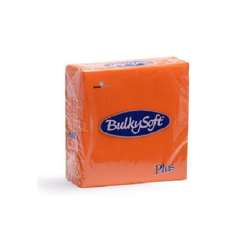 Bulky soft tovaglioli 2 veli cm.38x38 plus pz.40 arancio