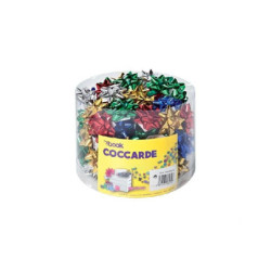 Coccarde mm. 3,5 pz.100 mini lucide colori assortiti