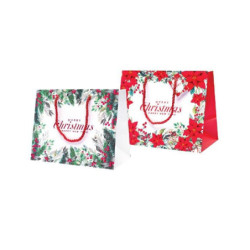 Borsa carta natale cm.24+...