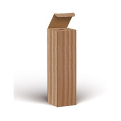 Scatola cartone 1 bottiglia cm.1 1x11x39,5 magnum avana ondulato cfms/cav