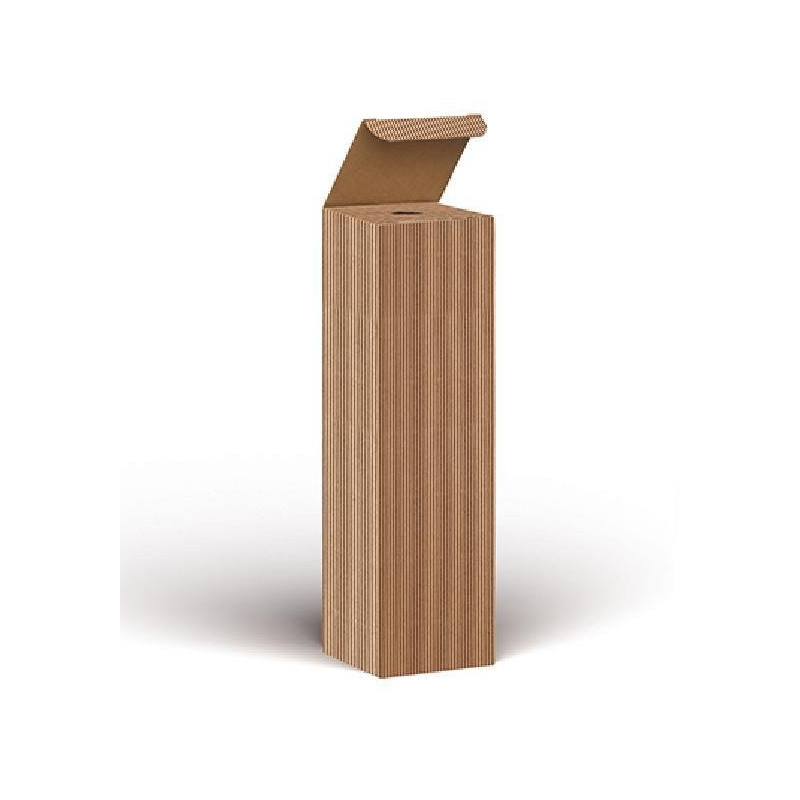 Scatola cartone 1 bottiglia cm.1 1x11x39,5 magnum avana ondulato cfms/cav