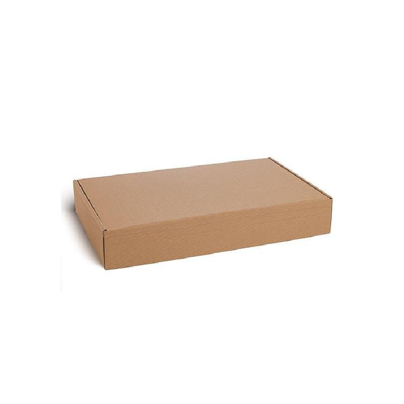 Scatola cartone 6 bottiglie cm.5 6x33x9 avana ondulato stesa art.cf6s/cav