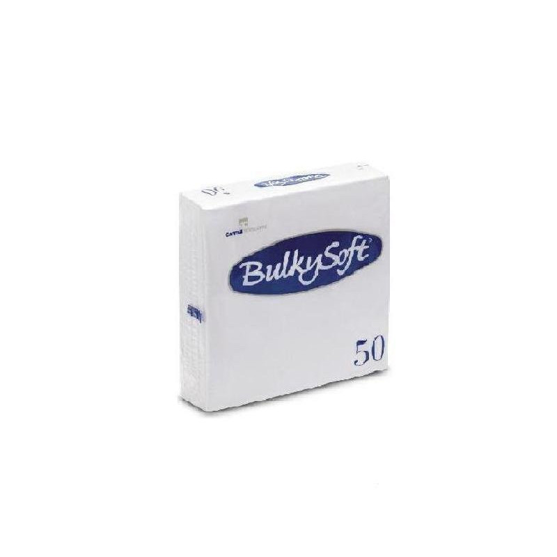 Bulky soft tovaglioli 2 veli cm.33x33 pz.50 bianchi