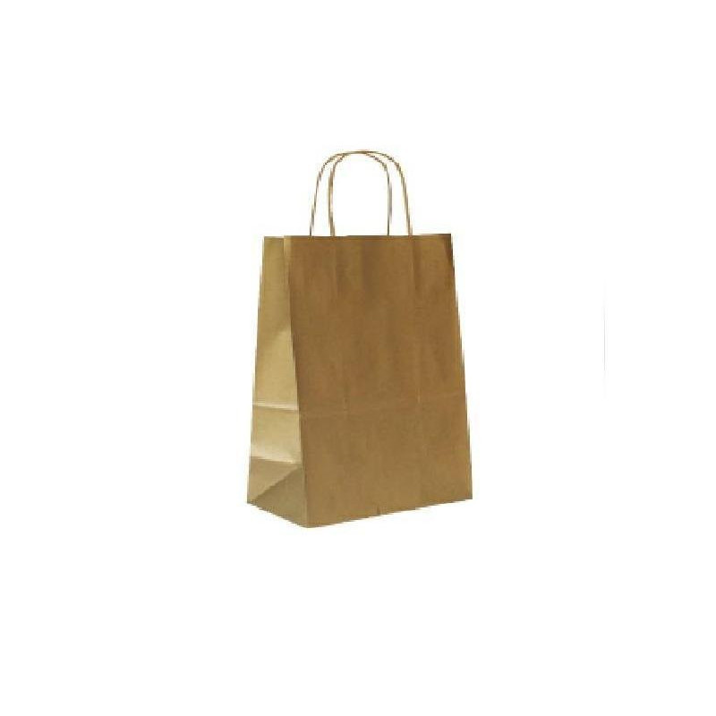 Borsa carta duplex cm.26+12x36 manico intrecciato oro