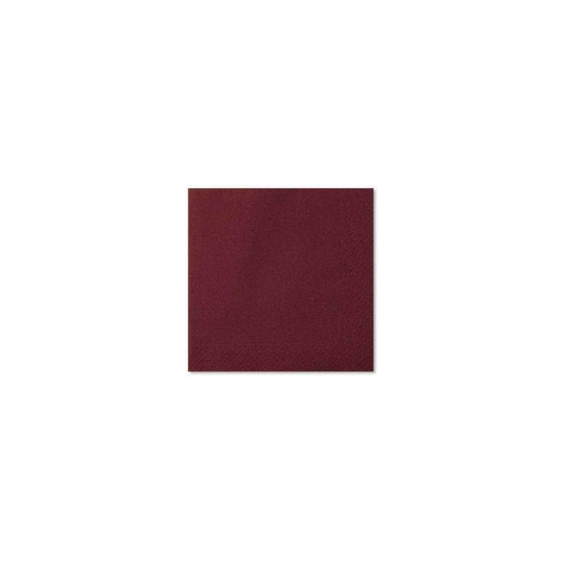 Tovaglioli carta a secco cm.40x40 tinta unita bordeaux
