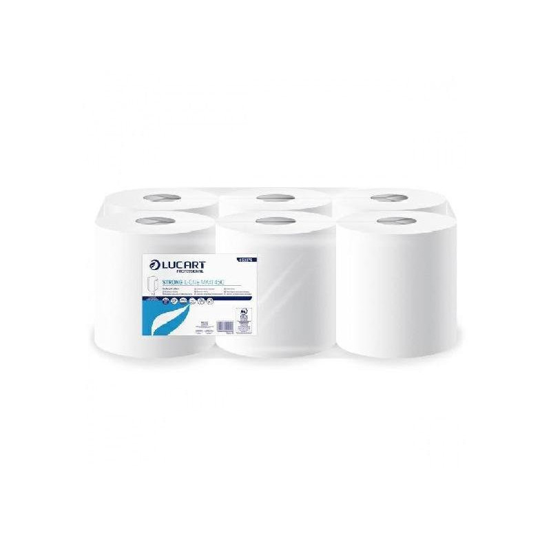 Lucart strong asciugamani rotolo l-one 2 veli 450 strappi pura cellulosa