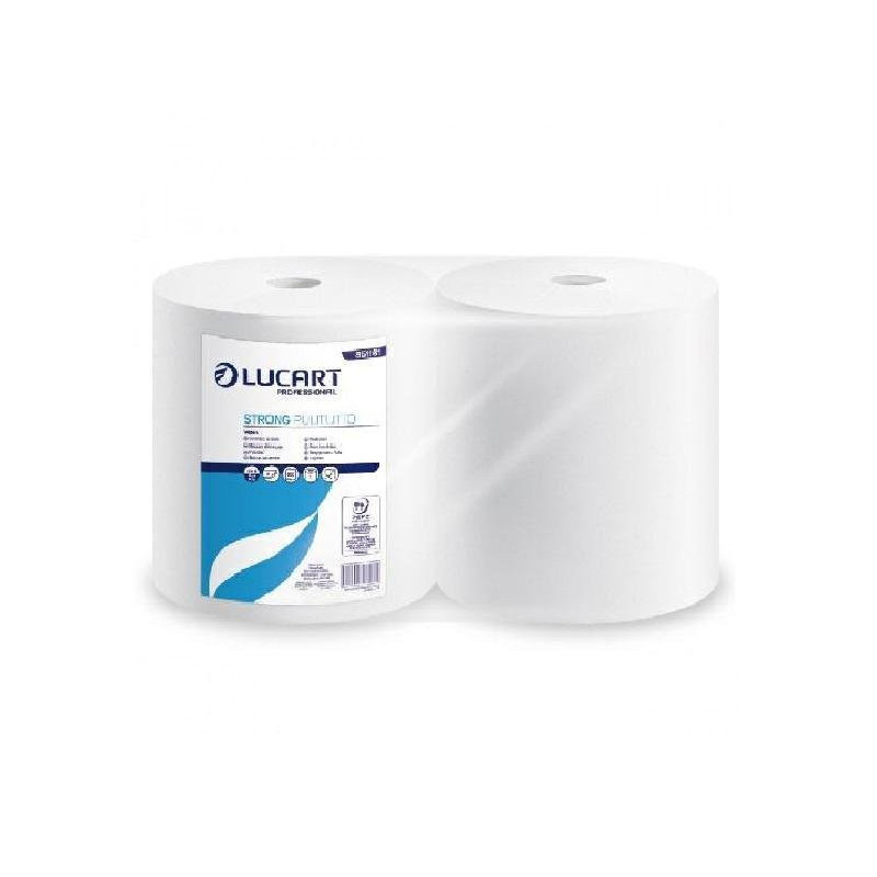 Lucart strong bobina 2 veli pulitutto 800 strappi mt.200 pura cellolosa