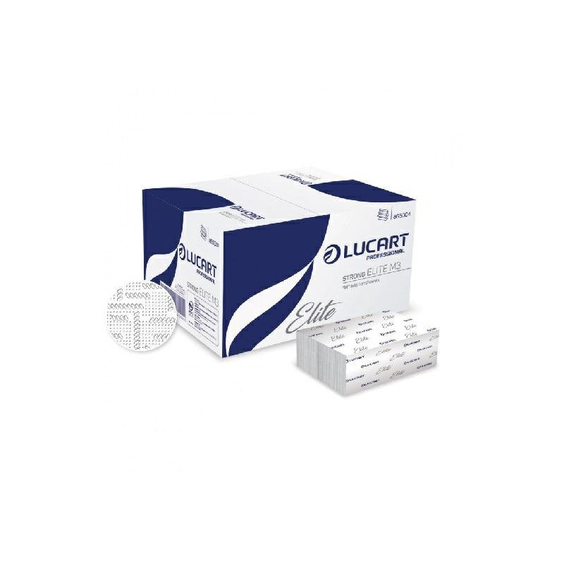 Lucart elite asciugamani a m pz. 125 pura cellulosa 3 veli 22,5x32