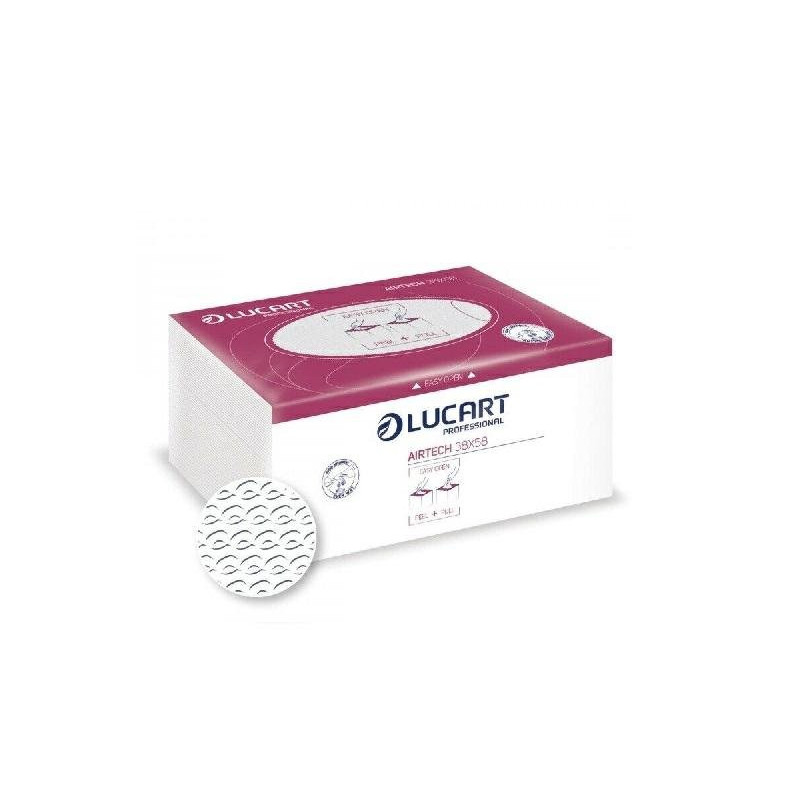 Lucart asciugamani carta a secco airtech gr.50 cm.38x58 pz.60