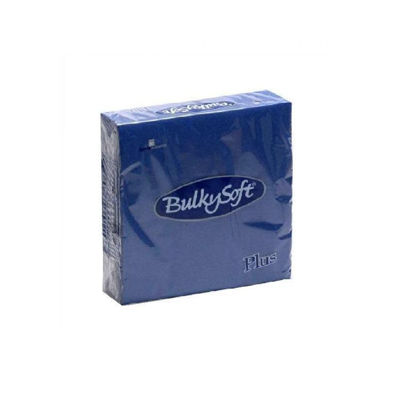 Bulky soft tovaglioli 2 veli cm.38x38 plus pz.40 blu
