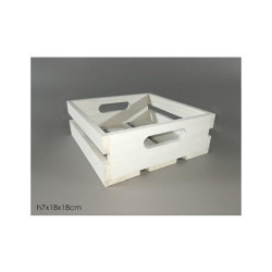 Cassetta legno bianca...