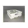 Cassetta legno bianca cm.32x22x1 4 art.639422b
