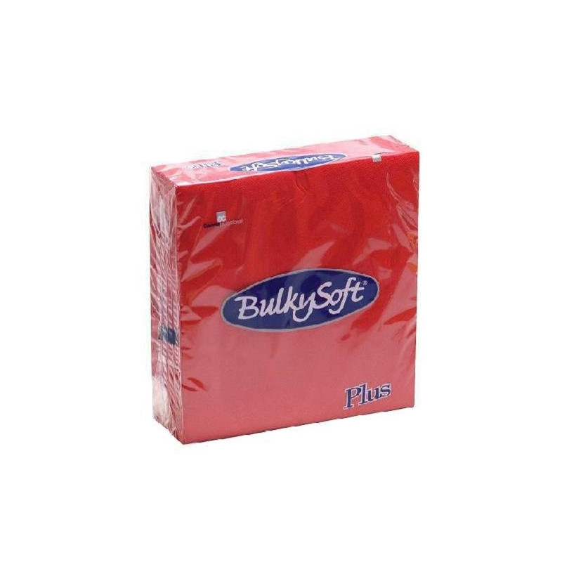 Bulky soft tovaglioli 2 veli cm.38x38 plus pz.40 rosso