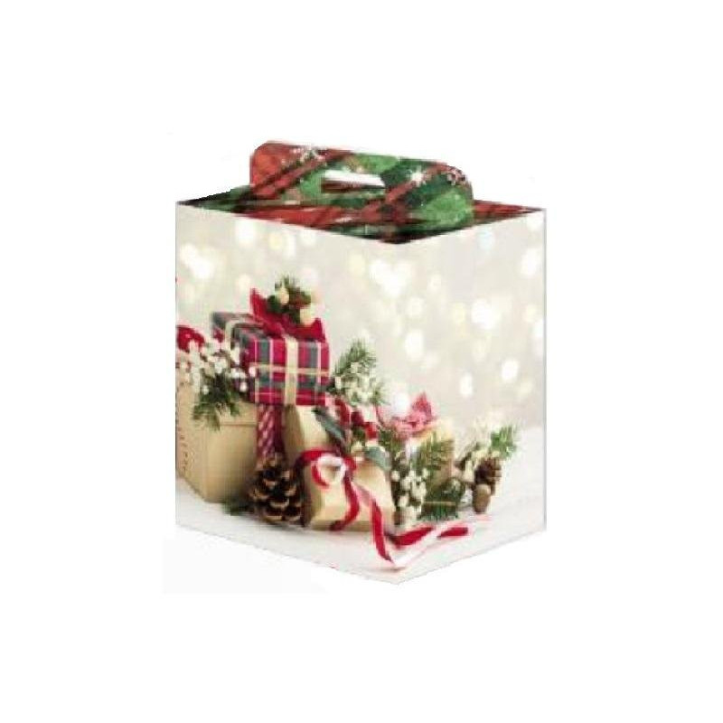 Scatola cartone manigliata cm.33 x24x36 natale art.248/19