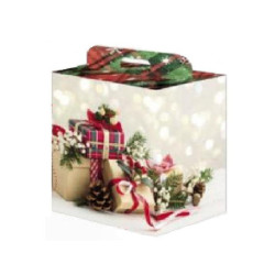 Scatola cartone manigliata cm.43 x26x34 natale art.479/19