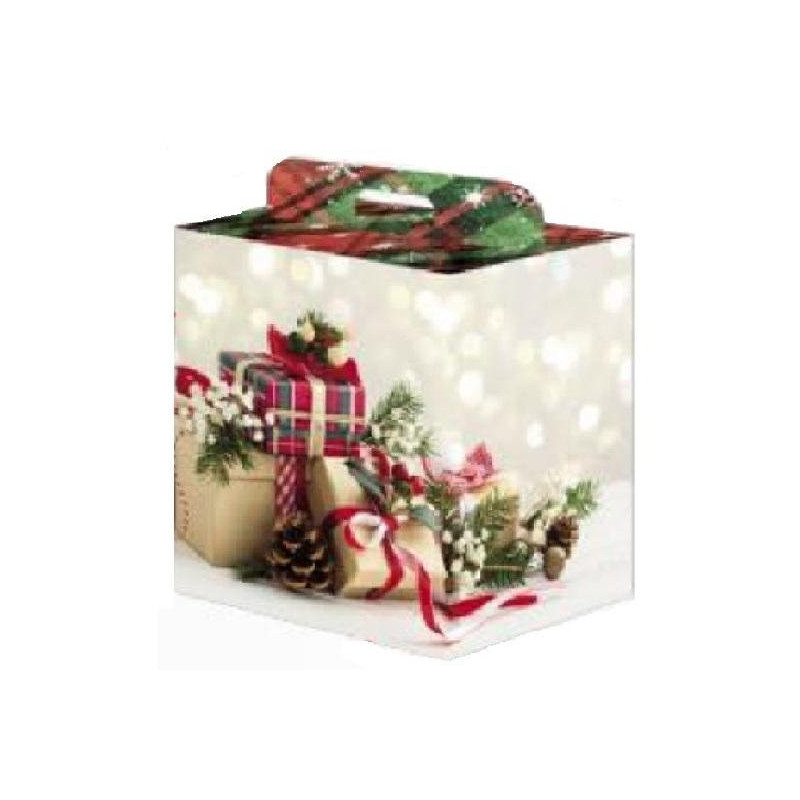 Scatola cartone manigliata cm.43 x26x34 natale art.479/19