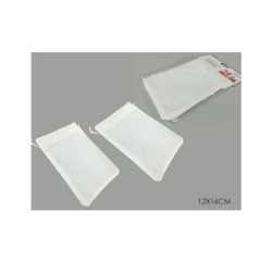 Sacchetti juta bianco cm.12x16 p z.2 art.490850