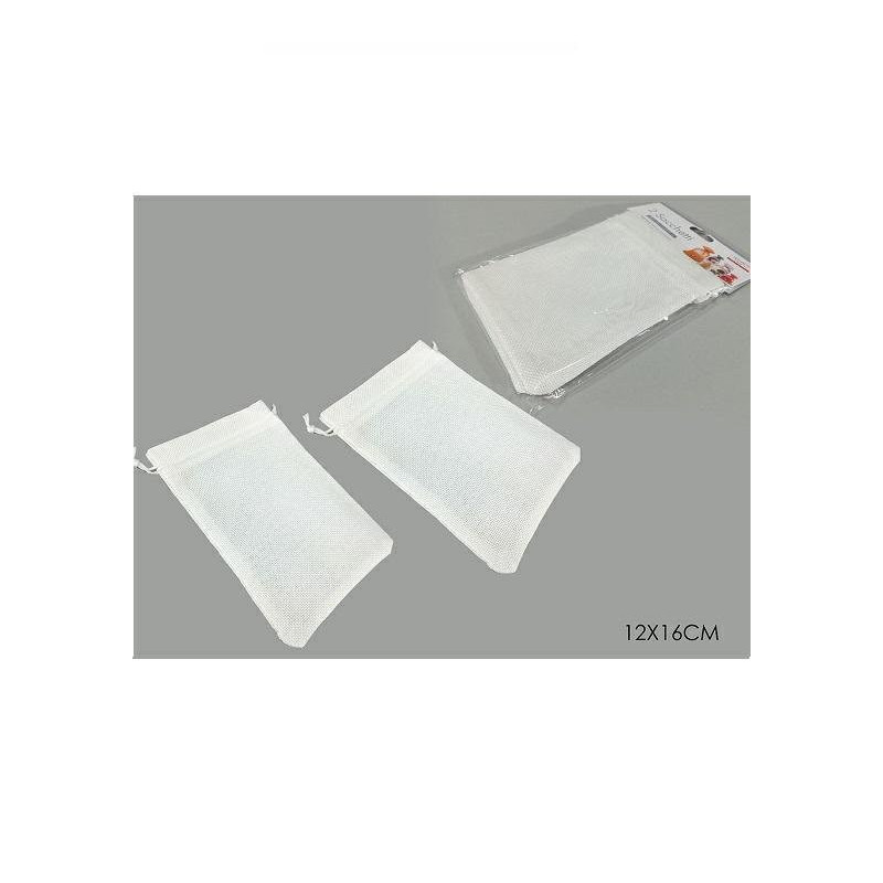 Sacchetti juta bianco cm.12x16 p z.2 art.490850