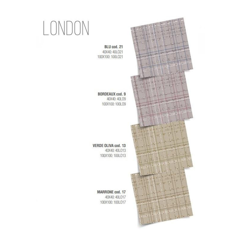 Tovaglioli carta a secco cm.40x4 0 london blu