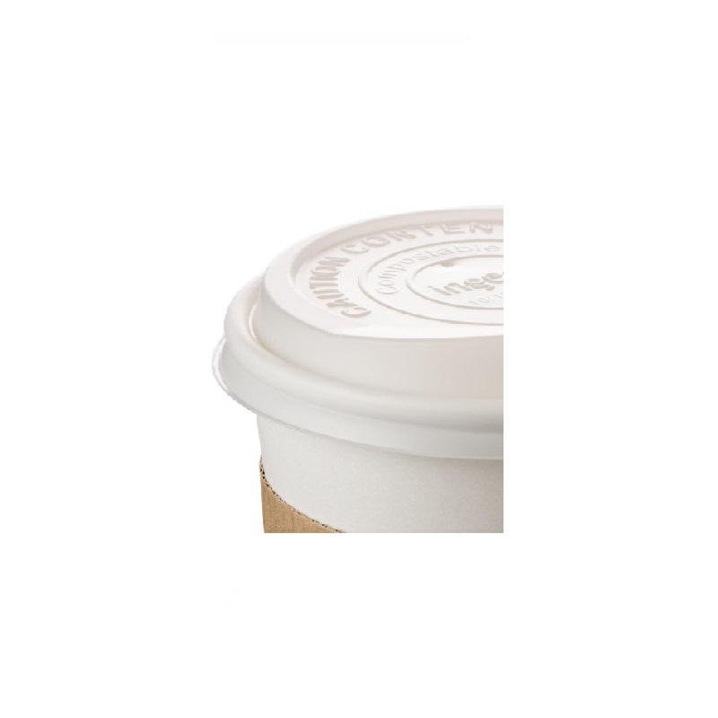 Coperchi per bicchieri biodegradabili ml.240 pz.50 cappuccino