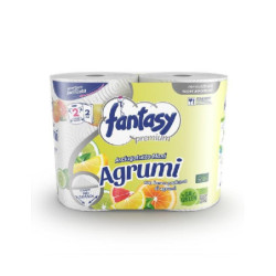 Fantasy asciugatutto 200 strappi maxi agrumi 2 veli 2 rotoli decorato
