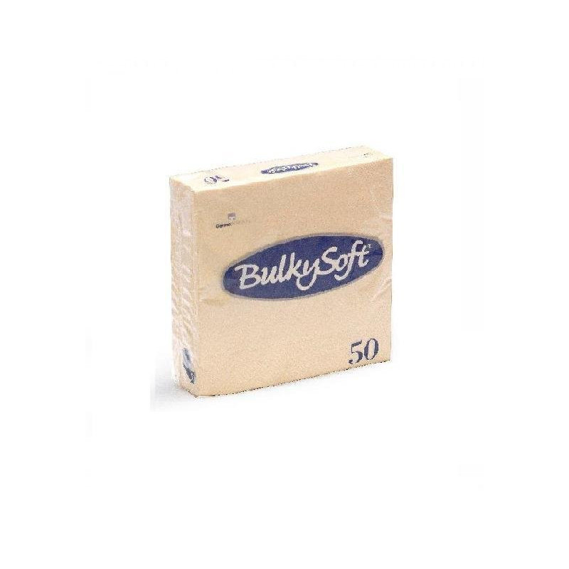 Bulky soft tovaglioli 2 veli cm.33x33 pz.50 crema