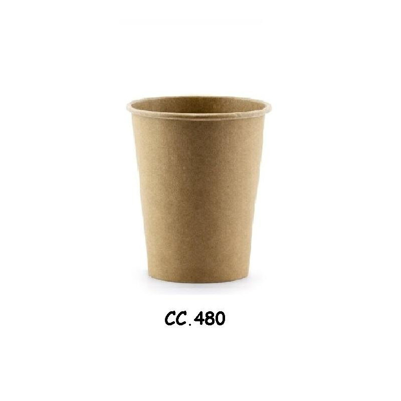 Bicchieri cartoncino biodegradab ile cc.480 pz.50 1836.0480
