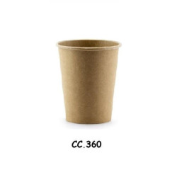 Bicchieri cartoncino biodegradabile cc.360 pz.50 1836.0360