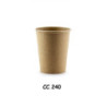 Bicchieri cartoncino biodegradabile cc.240 pz.50 cappuccino 1836.0240