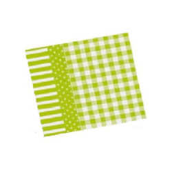 Tovaglia carta a secco cm.100x100 arles kiwi