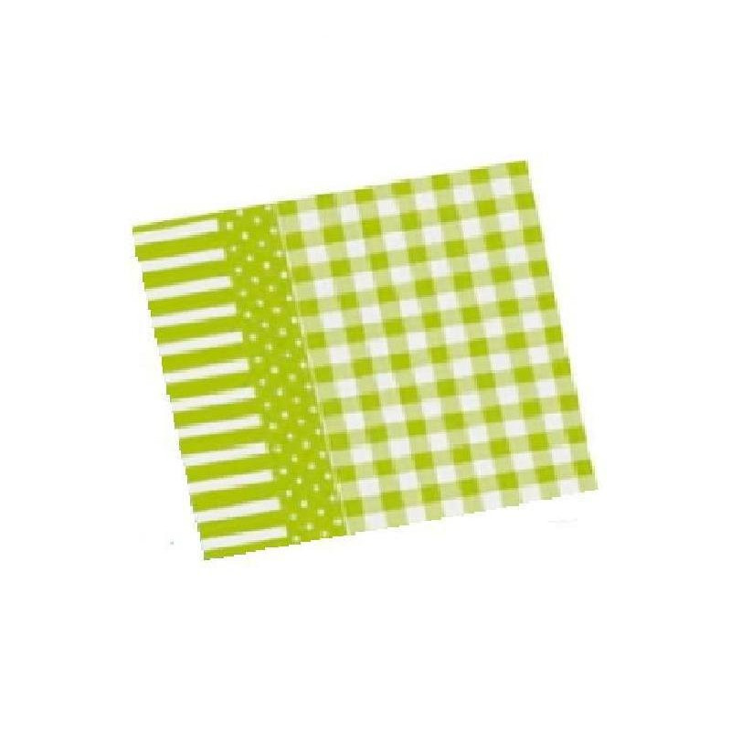 Tovaglia carta a secco cm.100x100 arles kiwi